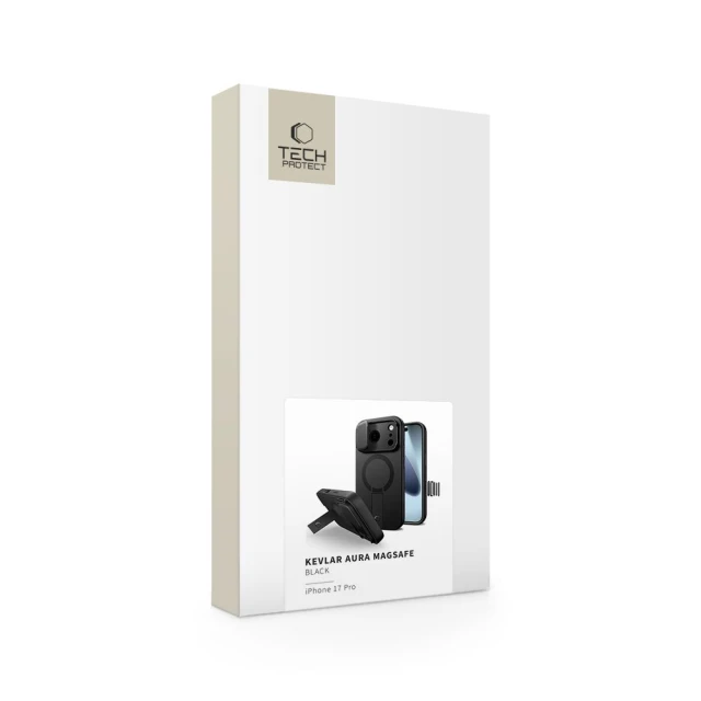 Чохол Tech-Protect Kevlar Aura для iPhone 17 Pro Black with MagSafe (5906302331673)