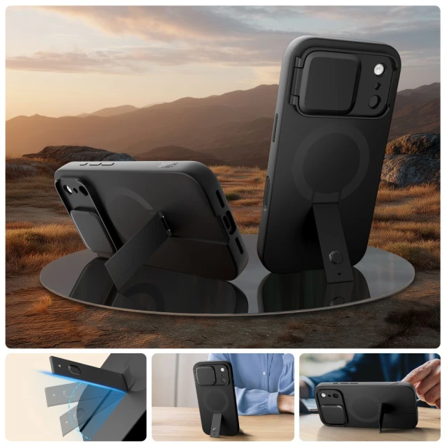 Чохол Tech-Protect Kevlar Aura для iPhone 17 Pro Max Black with MagSafe (5906302331680)