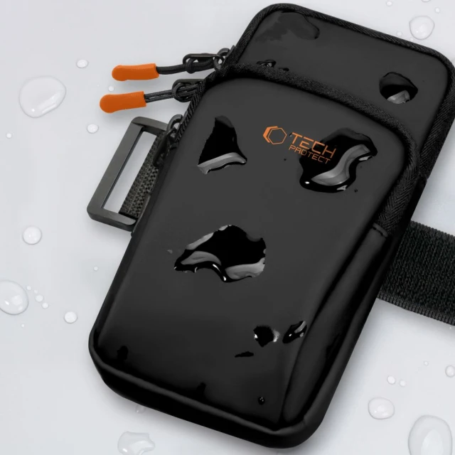 Чехол Tech-Protect на руку M7 Universal Sport Armband Black Orange (5906302331772)