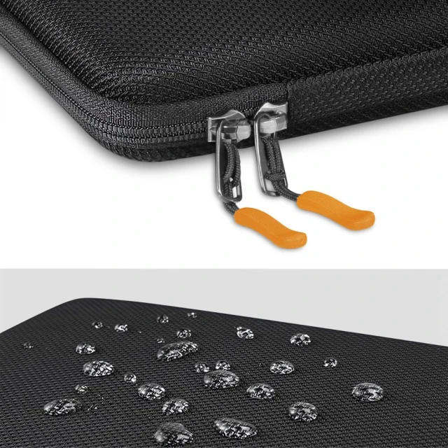 Чохол-папка для ноутбука Tech-Protect Hardpouch Laptop 15–16 inch Black Orange (5906302331819)