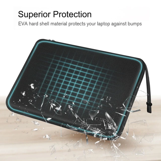 Чехол-папка для ноутбука Tech-Protect Hardpouch Laptop 15–16 inch Black (5906302331826)