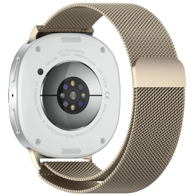 Ремінець Tech-Protect Milaneseband для Samsung Galaxy Watch 8/Classic (40/44/46 mm) Starlight (5906302331901)
