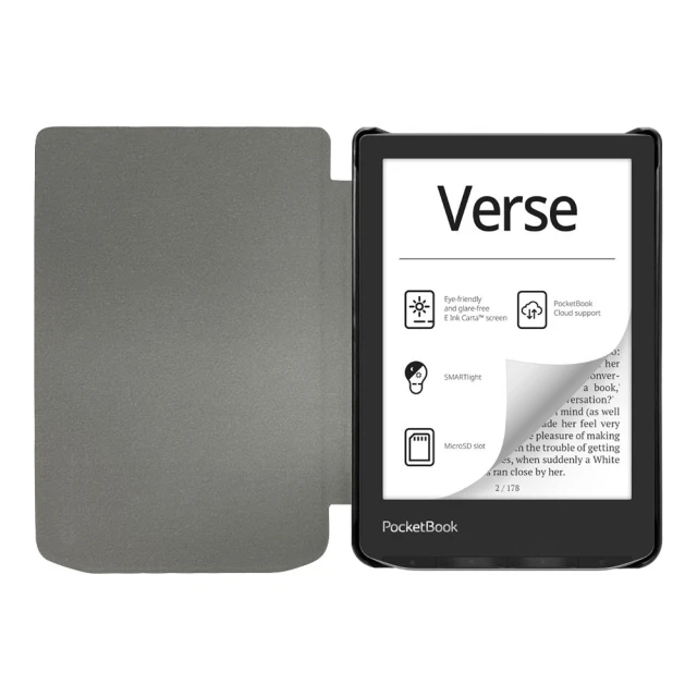 Чохол-книжка Tech-Protect SmartCase для PocketBook Verse | Verse Pro | Verse Lite Black (5906302332076)