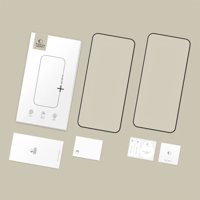 Захисне скло Tech-Protect Glass Fit+ для Xiaomi Redmi 15 5G/4G Black (2 pack) (5906302332113)