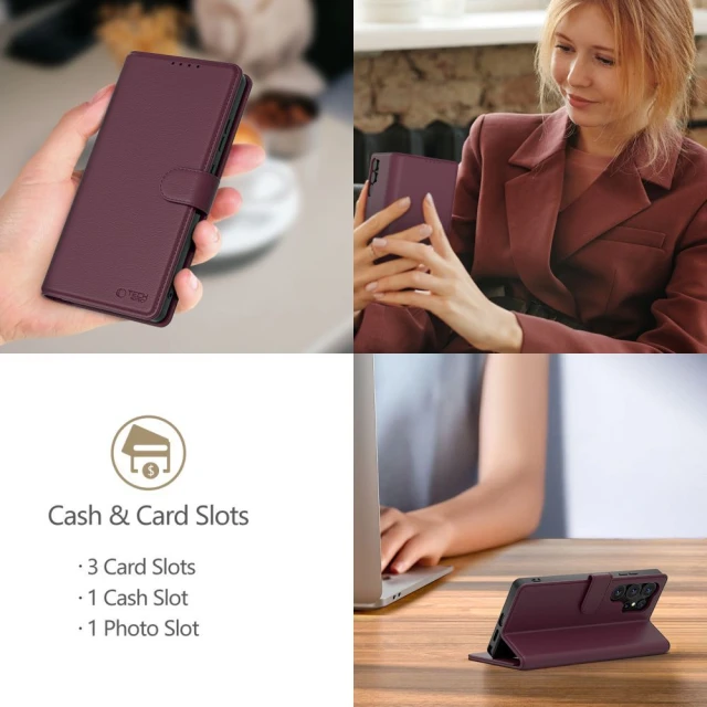 Чохол-книжка Tech-Protect Wallet для Samsung Galaxy A26 5G Mulberry (5906302332465)