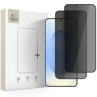 Захисне скло Tech-Protect Glass Spy+ для Samsung Galaxy S26 Privacy (2 pack) (5906302332700)