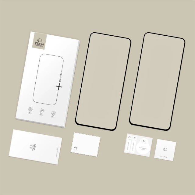 Захисне скло Tech-Protect Glass Fit+ для Samsung Galaxy S25 FE (S731) Black (2 pack) (5906302332755)