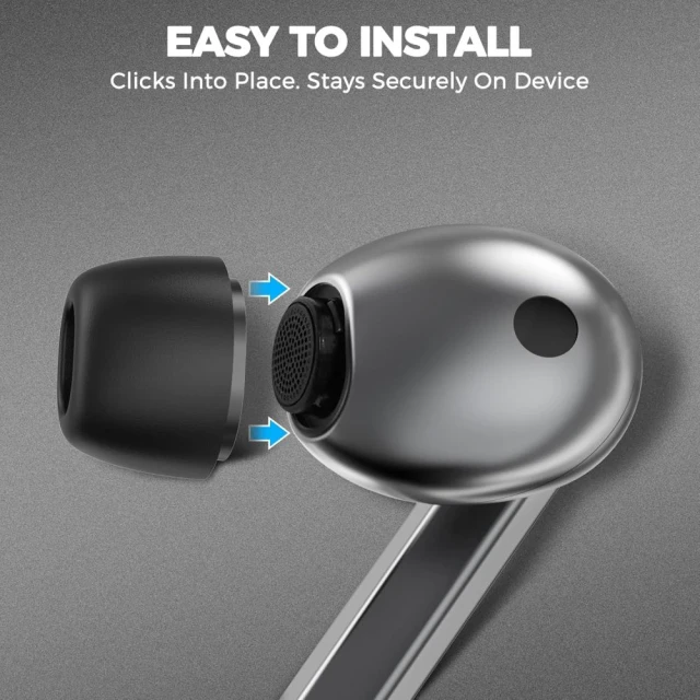 Накладки Tech-Protect Ear Tips для Samsung Galaxy Buds 3 Pro (3 pack) Grey (5906302332915)