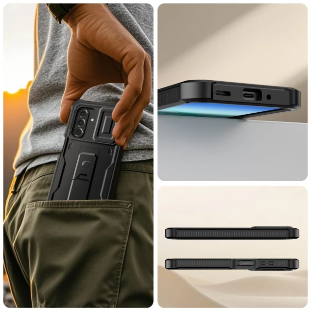 Чохол Tech-Protect Kevlar Cam+ для Samsung Galaxy A17 (A175-A176) Black (5906302333004)