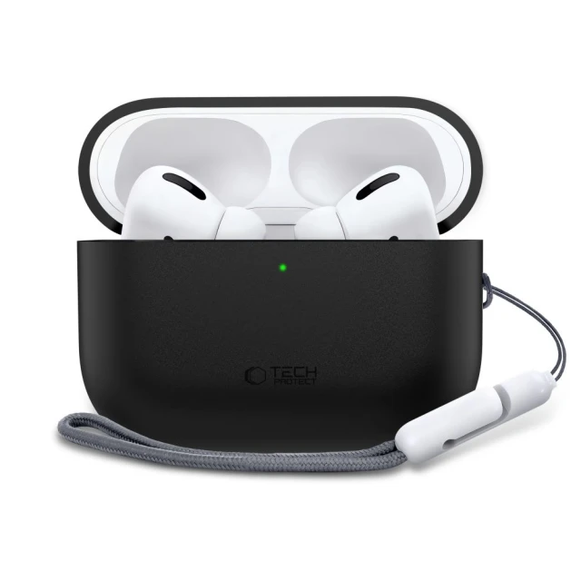 Чехол для наушников Tech-Protect Silicone для AirPods Pro 3 Black (5906302333028)