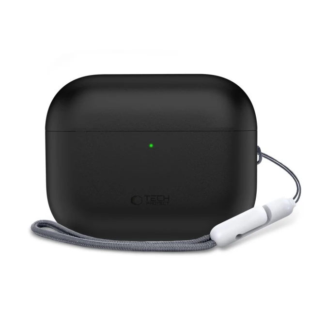 Чехол для наушников Tech-Protect Silicone для AirPods Pro 3 Black (5906302333028)