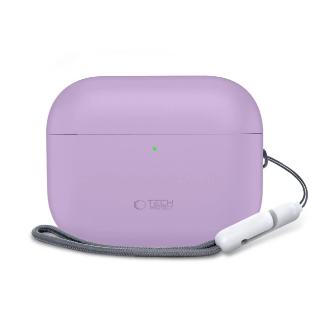 Чохол для навушників Tech-Protect Silicone для AirPods Pro 3 Lavender (5906302333042)
