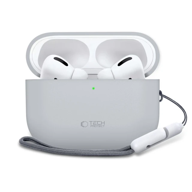 Чохол для навушників Tech-Protect Silicone для AirPods Pro 3 Crayon Grey (5906302333059)