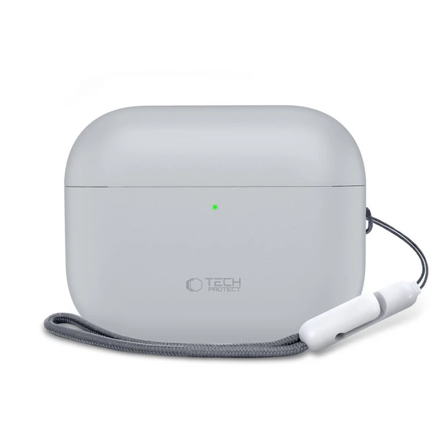Чохол для навушників Tech-Protect Silicone для AirPods Pro 3 Crayon Grey (5906302333059)