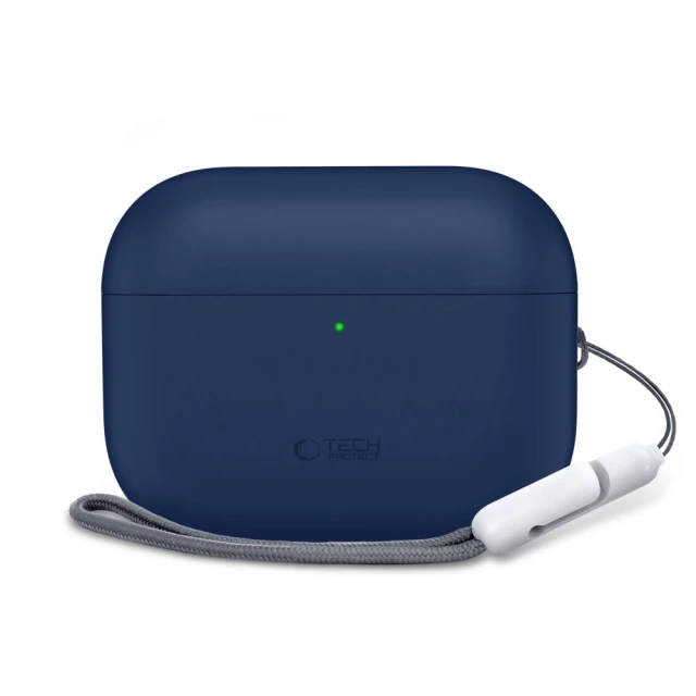 Чохол для навушників Tech-Protect Silicone для AirPods Pro 3 Navy Blue (5906302333066)