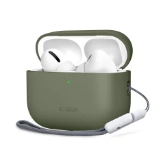 Чохол для навушників Tech-Protect Silicone для AirPods Pro 3 Olive Green (5906302333073)