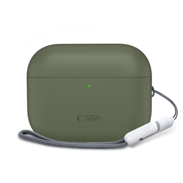 Чохол для навушників Tech-Protect Silicone для AirPods Pro 3 Olive Green (5906302333073)