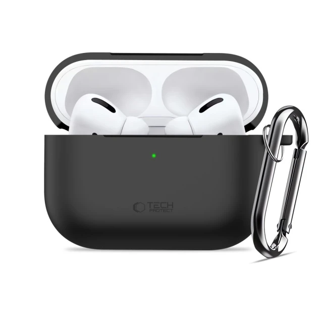 Чохол Tech-Protect Silicone Hook для AirPods Pro 3 Black (5906302333097)