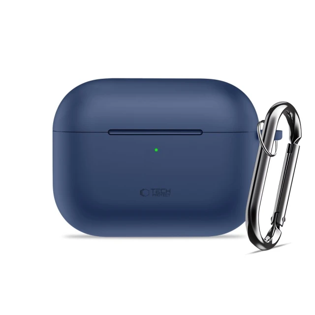 Чохол Tech-Protect Silicone Hook для AirPods Pro 3 Navy Blue (5906302333110)