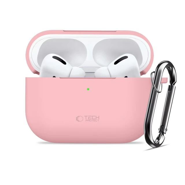 Чохол Tech-Protect Silicone Hook для AirPods Pro 3 Dusty Pink (5906302333127)