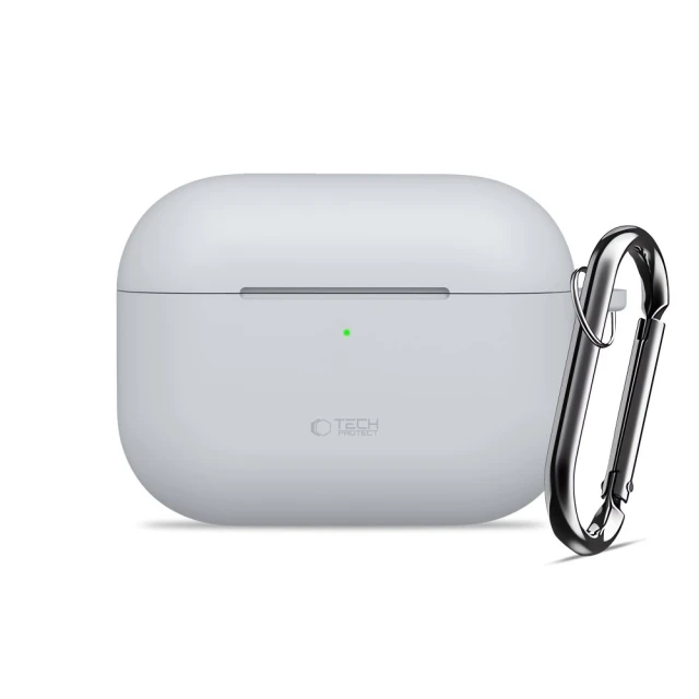 Чохол Tech-Protect Silicone Hook для AirPods Pro 3 Crayon Grey (5906302333141)