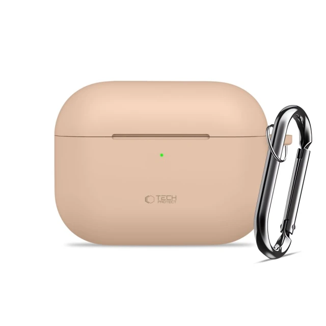 Чохол Tech-Protect Silicone Hook для AirPods Pro 3 Caffe Latte (5906302333158)