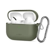 Чохол Tech-Protect Silicone Hook для AirPods Pro 3 Olive Green (5906302333189)
