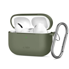 Чехол Tech-Protect Silicone Hook для AirPods Pro 3 Olive Green (5906302333189)