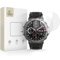Защитное стекло Tech-Protect Glass Fit+ для Amazfit T-Rex 3 Pro 48 mm Clear (2 pack) (5906302333202)