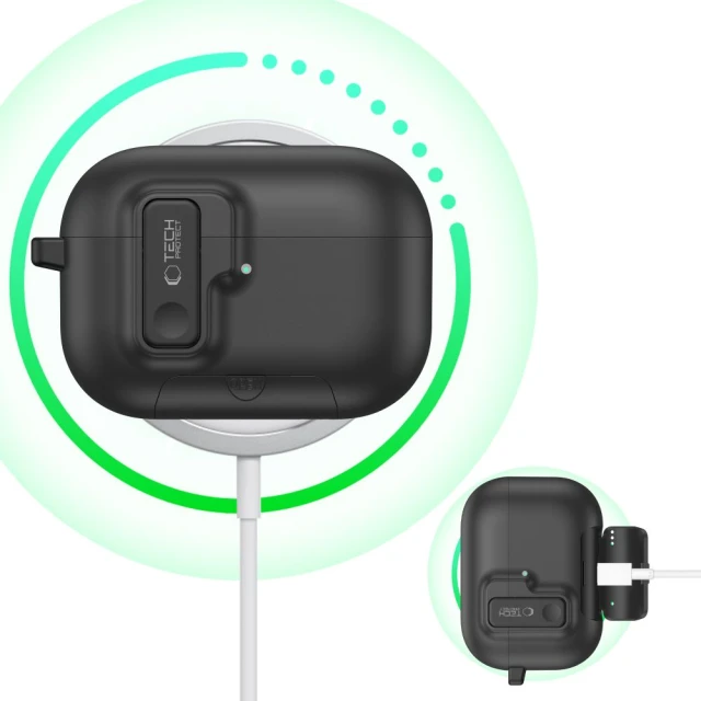 Чехол Tech-Protect Slim Hook для AirPods Pro 3 Black (5906302333288)
