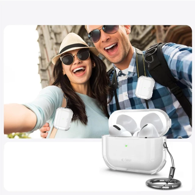 Чохол для навушників Tech-Protect Bounce для AirPods Pro 3 Clear (5906302333301)