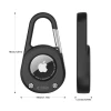 Брелок Tech-Protect Sidelock Carabiner Keychain для AirTag 2/1 Black (5906302333332)