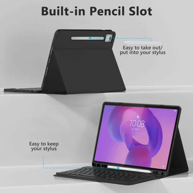 Чохол-клавіатура Tech-Protect SC Pen + Keyboard для Lenovo Idea Tab Pro 12.7 Black (5906302333400)