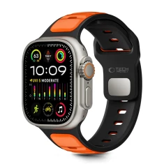Ремінець Tech-Protect Iconband Line для Apple Watch Ultra 3/2/1 49 mm | Series 11/10 46 mm | Series 9/8/7/6/5/4/SE 45 mm | 44 mm Black/Orange (5906302
