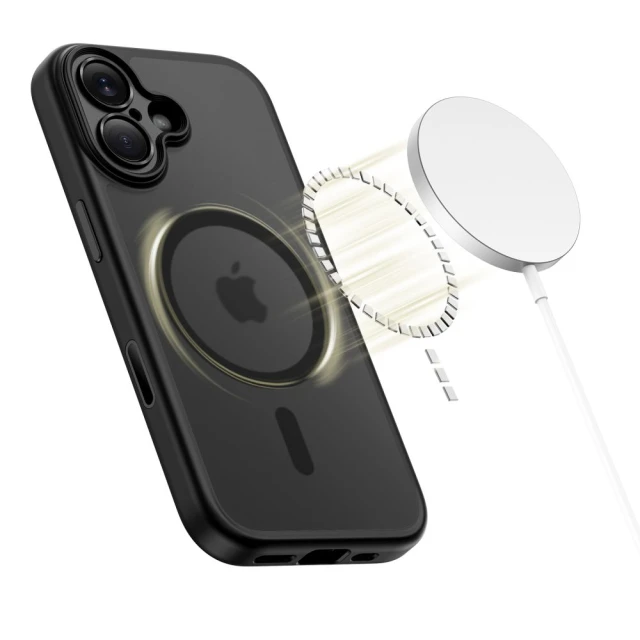 Чехол Tech-Protect MagPeak CC для iPhone 17 Matte Black with MagSafe (5906302333547)