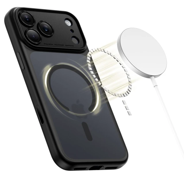 Чехол Tech-Protect MagPeak CC для iPhone 17 Pro Matte Black with MagSafe (5906302333554)