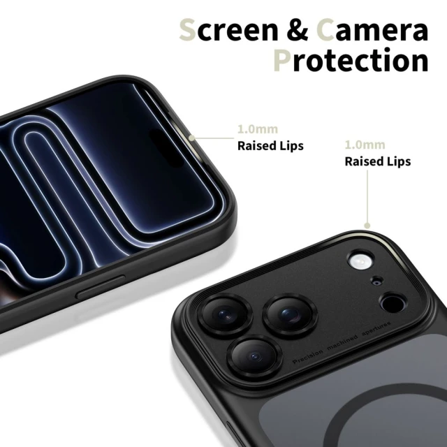 Чохол Tech-Protect MagPeak CC для iPhone 17 Pro Max Matte Black with MagSafe (5906302333561)