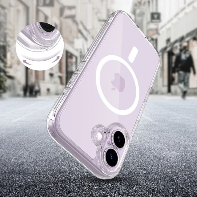 Чохол Tech-Protect MagPeak CC для iPhone 17 Clear with MagSafe (5906302333578)