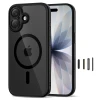Чохол Tech-Protect MagPeak CC для iPhone 17 Black Clear with MagSafe (5906302333608)