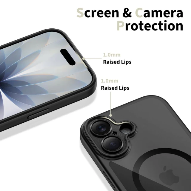 Чохол Tech-Protect MagPeak CC для iPhone 17 Black Clear with MagSafe (5906302333608)