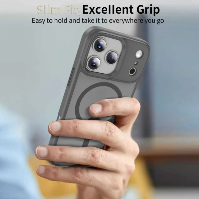 Чохол Tech-Protect MagMat для iPhone 17 Pro Max Matte Crayon Grey with MagSafe (5906302333646)