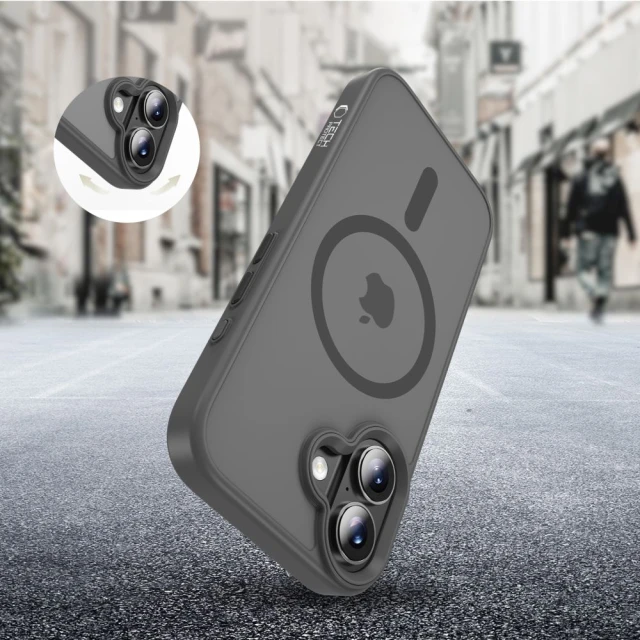 Чохол Tech-Protect MagMat для iPhone 17 Matte Crayon Grey with MagSafe (5906302333653)