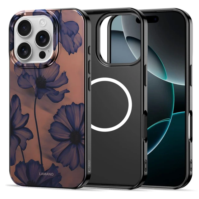 Чехол Tech-Protect Lamano для iPhone 16 Pro Velvet Night with MagSafe (5906302333660)