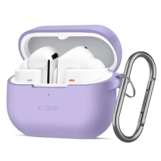 Чохол для навушників Tech-Protect Silicone Hook для Samsung Galaxy Buds 3 | 3 FE | 3 Pro Lavender (5906302333769)