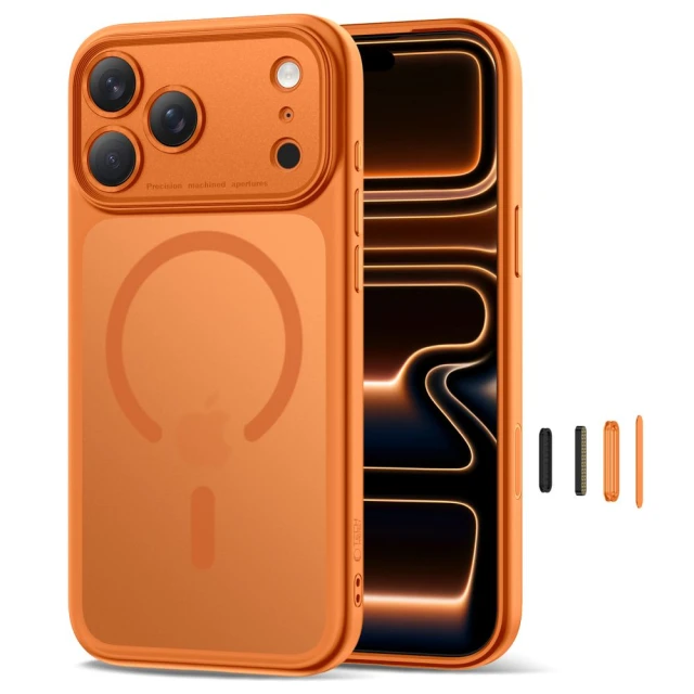 Чохол Tech-Protect MagPeak CC для iPhone 17 Pro Max Matte Cosmic Orange with MagSafe (5906302333783)