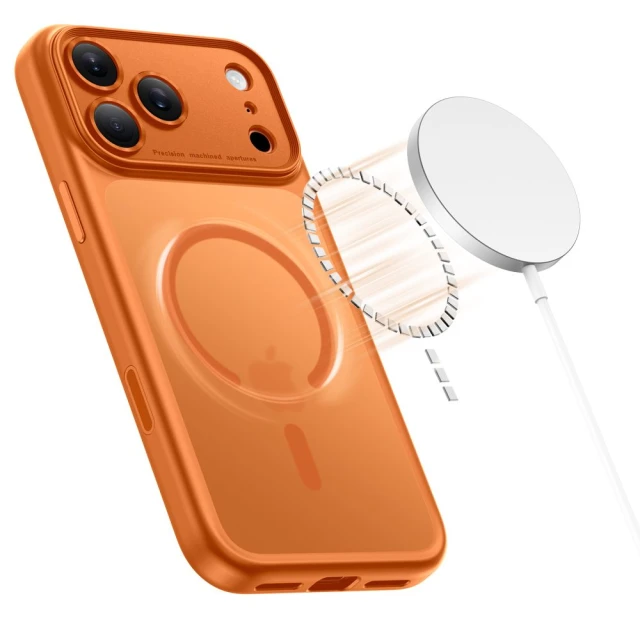 Чохол Tech-Protect MagPeak CC для iPhone 17 Pro Max Matte Cosmic Orange with MagSafe (5906302333783)