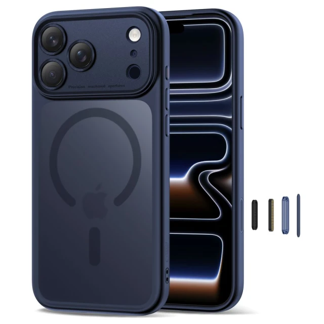 Чохол Tech-Protect MagPeak CC для iPhone 17 Pro Matte Deep Blue with MagSafe (5906302333790)