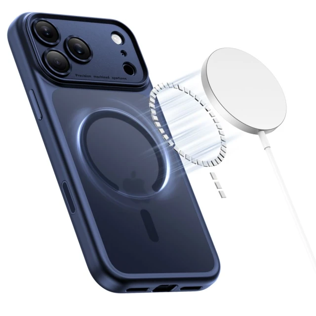 Чохол Tech-Protect MagPeak CC для iPhone 17 Pro Max Matte Deep Blue with MagSafe (5906302333806)
