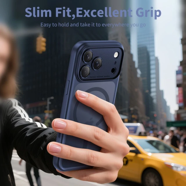 Чохол Tech-Protect MagPeak CC для iPhone 17 Pro Max Matte Deep Blue with MagSafe (5906302333806)