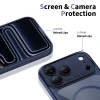 Чохол Tech-Protect MagPeak CC для iPhone 17 Pro Deep Blue Clear with MagSafe (5906302333837)